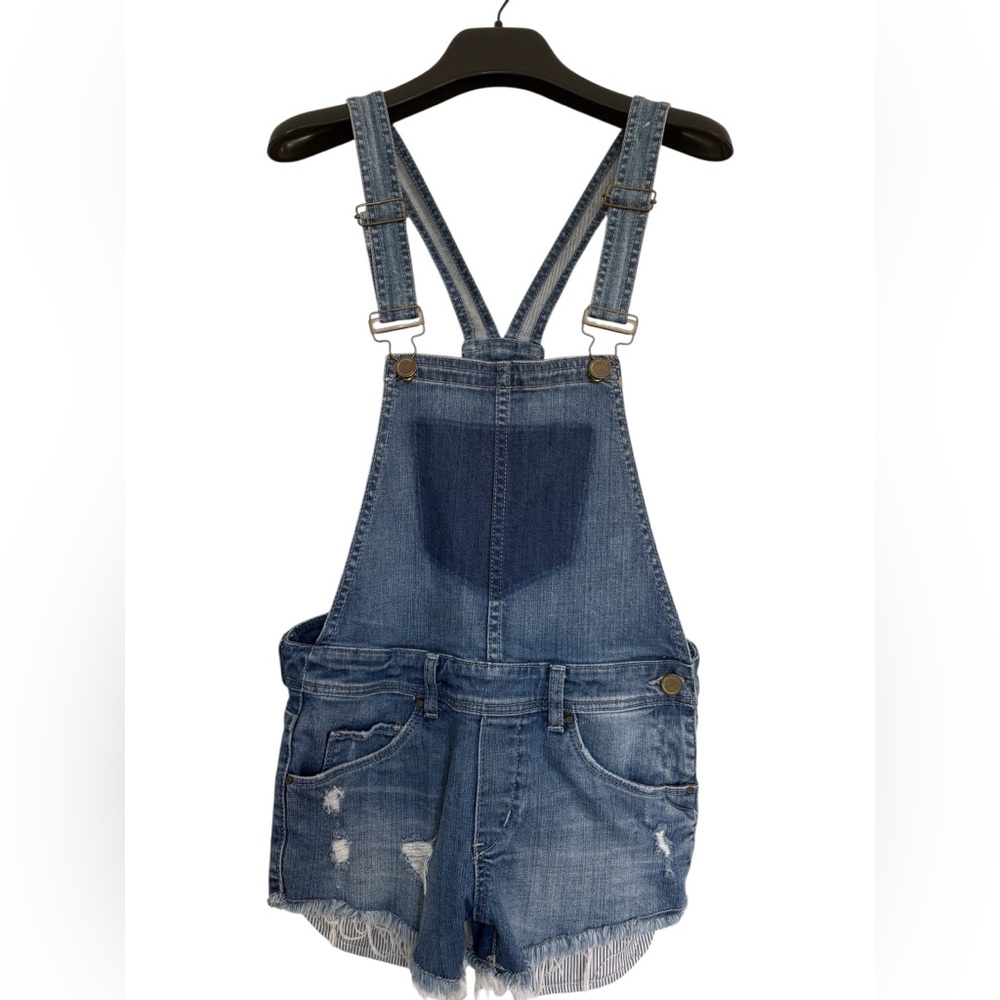 Blank NYC Blue Denim Overalls